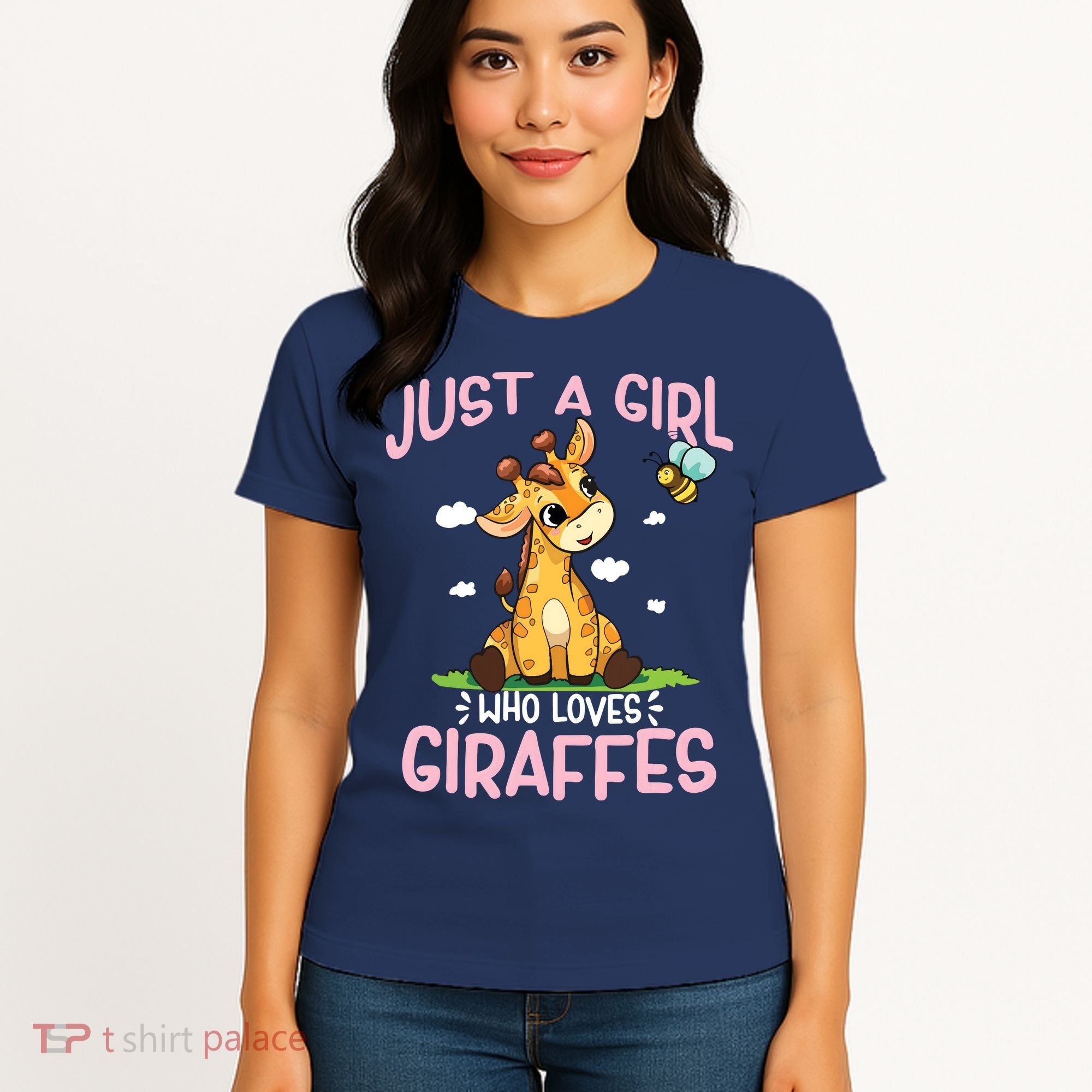 Who Loves Giraffe, Cute Giraffe Women's T-Shirt