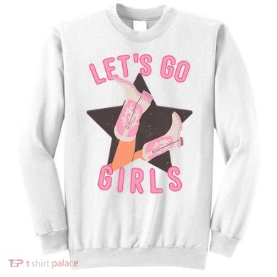 Western Let's Go Bridal Bachelorette Party Matching Sweatshirt