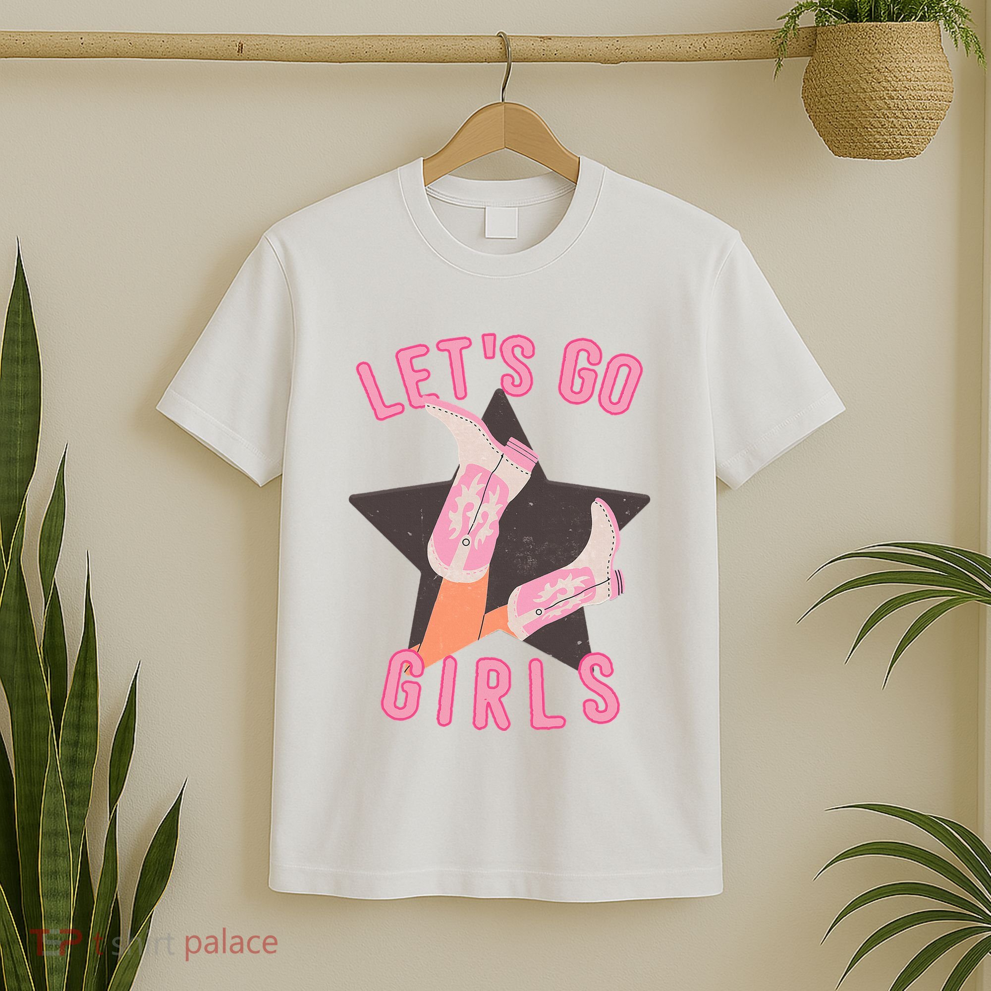 Western Let's Go Bridal Bachelorette Party Matching T-Shirt