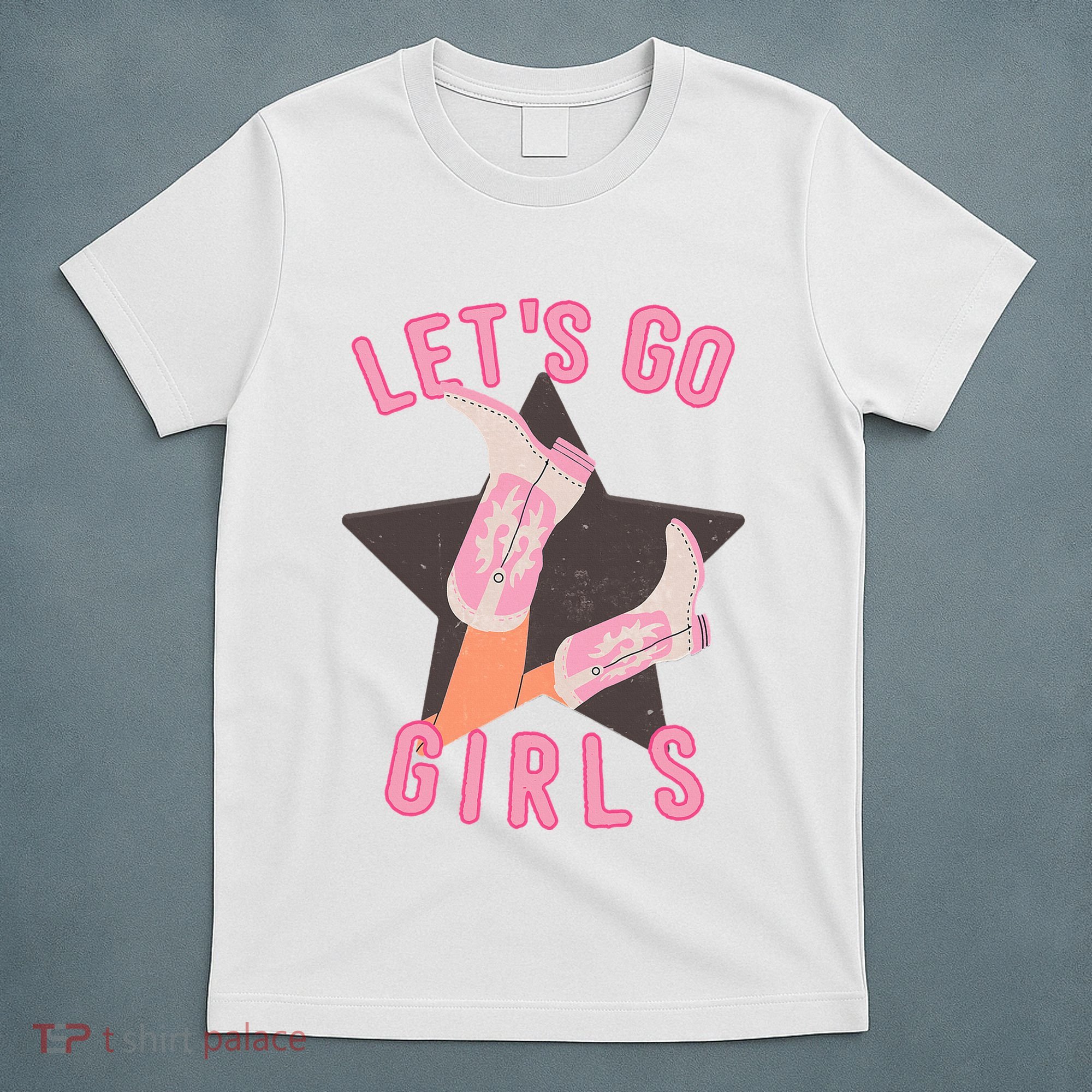 Western Let's Go Bridal Bachelorette Party Matching T-Shirt