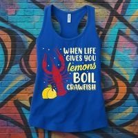 When Lifes Gives You Lemons Boil Crawfish Season Gift Women's Tank Top thumb 3