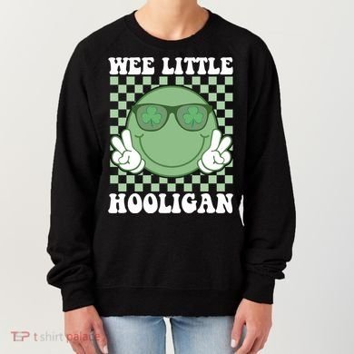 Wee Little Hooligan St Patricks Day Smile Retro Women's Sweatshirt