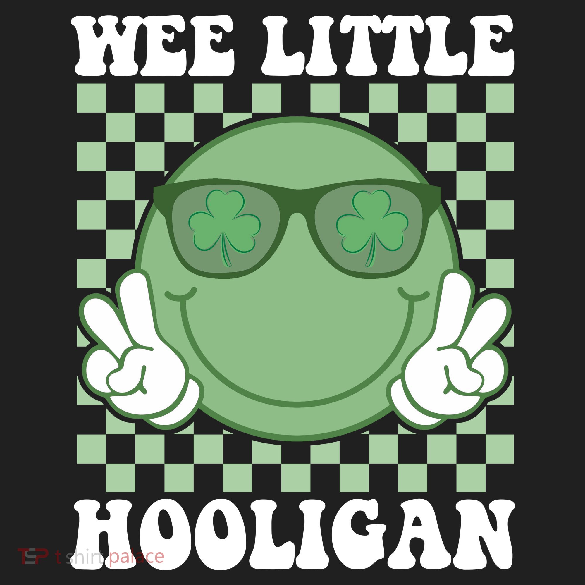 Wee Little Hooligan St Patricks Day Smile Retro Women's Sweatshirt