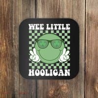 Wee Little Hooligan St Patricks Day Smile Retro Coaster thumb 0
