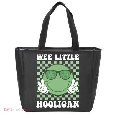Wee Little Hooligan St Patricks Day Smile Retro Tote Bag