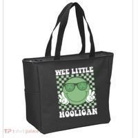 Wee Little Hooligan St Patricks Day Smile Retro Tote Bag thumb 2