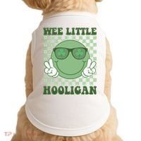 Wee Little Hooligan St Patricks Day Smile Retro Doggie Tank thumb 0