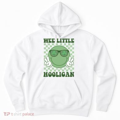Wee Little Hooligan St Patricks Day Smile Retro Hoodie