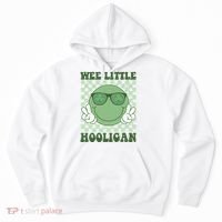 Wee Little Hooligan St Patricks Day Smile Retro Hoodie thumb 0