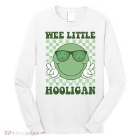 Wee Little Hooligan St Patricks Day Smile Retro Long Sleeve Shirt thumb 0