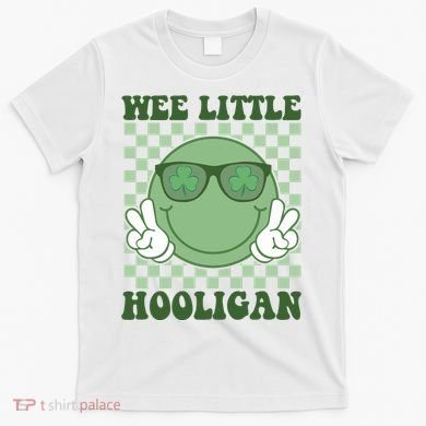 Wee Little Hooligan St Patricks Day Smile Retro T-Shirt