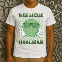 Wee Little Hooligan St Patricks Day Smile Retro T-Shirt thumb 3