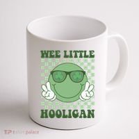Wee Little Hooligan St Patricks Day Smile Retro Coffee Mug thumb 1