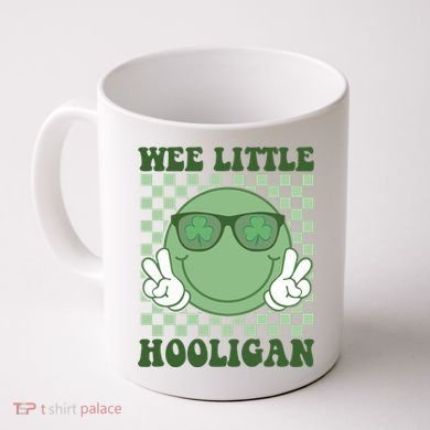 Wee Little Hooligan St Patricks Day Smile Retro Coffee Mug