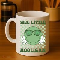 Wee Little Hooligan St Patricks Day Smile Retro Coffee Mug thumb 4