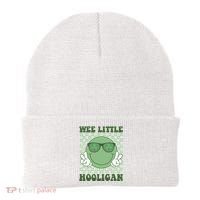 Wee Little Hooligan St Patricks Day Smile Retro Beanie thumb 0