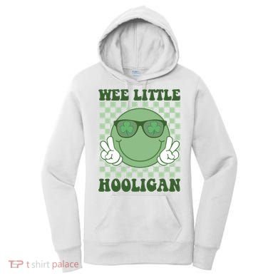 Wee Little Hooligan St Patricks Day Smile Retro Women's Hoodie