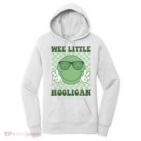 Wee Little Hooligan St Patricks Day Smile Retro Women's Hoodie thumb 0
