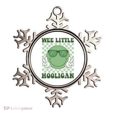 Wee Little Hooligan St Patricks Day Smile Retro Ornament