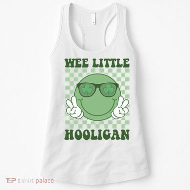 Wee Little Hooligan St Patricks Day Smile Retro Women's Tank Top