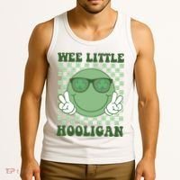 Wee Little Hooligan St Patricks Day Smile Retro Tank Top thumb 3