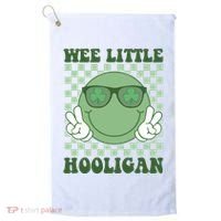 Wee Little Hooligan St Patricks Day Smile Retro Golf Towel thumb 0