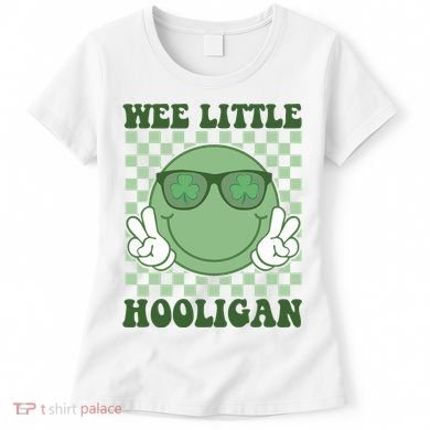 Wee Little Hooligan St Patricks Day Smile Retro Women's T-Shirt