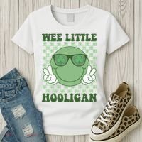 Wee Little Hooligan St Patricks Day Smile Retro Women's T-Shirt thumb 3