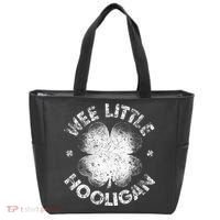 Wee Little Hooligan Funny St Patrick's Day Shamrock Tote Bag thumb 0