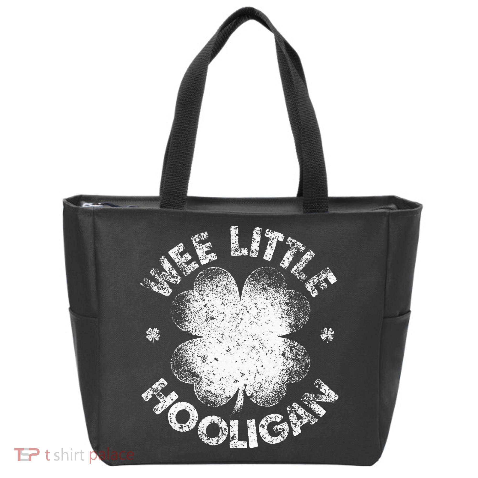 Wee Little Hooligan Funny St Patrick's Day Shamrock Tote Bag