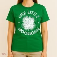Wee Little Hooligan Funny St Patrick's Day Shamrock T-Shirt thumb 4