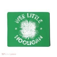 Wee Little Hooligan Funny St Patrick's Day Shamrock Mousepad thumb 0