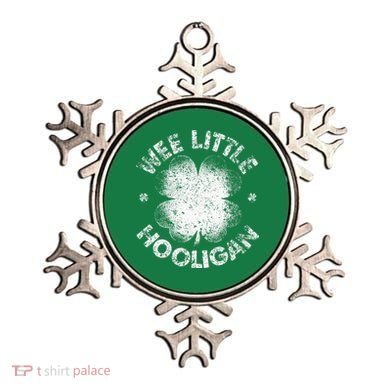 Wee Little Hooligan Funny St Patrick's Day Shamrock Ornament