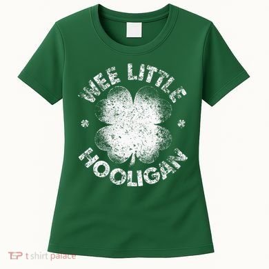 Wee Little Hooligan Funny St Patrick's Day Shamrock Women's T-Shirt