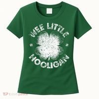 Wee Little Hooligan Funny St Patrick's Day Shamrock Women's T-Shirt thumb 0