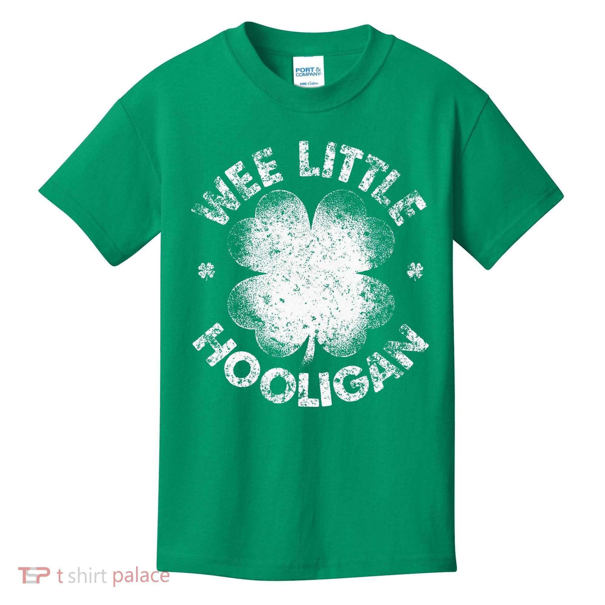 Wee Little Hooligan Funny St Patrick's Day Shamrock Kids T-Shirt