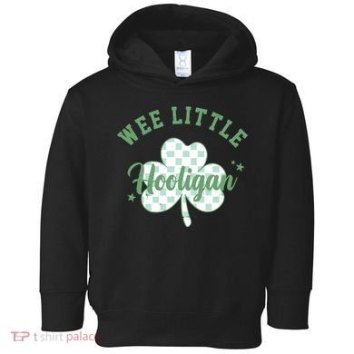Wee Little Hooligan St Patricks Day Vintage Toddler Hoodie
