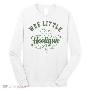 Wee Little Hooligan St Patricks Day Vintage Long Sleeve Shirt