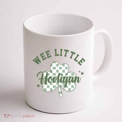 Wee Little Hooligan St Patricks Day Vintage Coffee Mug back