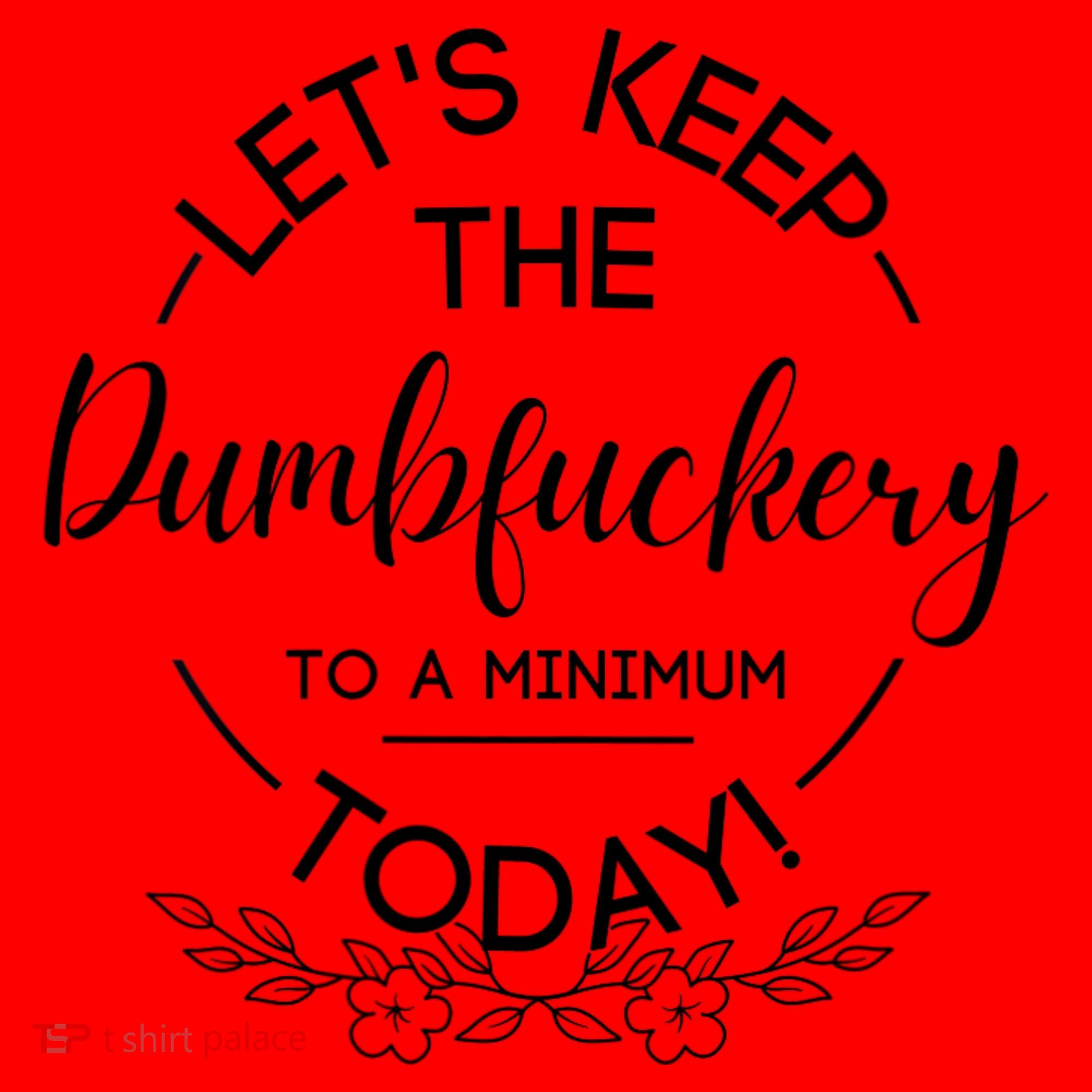 Womens  Lets Keep The Dumb F To A Minimum Today  Funny Sarcastic Santa Hat