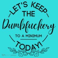 Womens  Lets Keep The Dumb F To A Minimum Today  Funny Sarcastic Tote Bag thumb 4