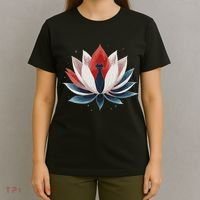 Women Lotus Kamala Harris Election Childless Cat Democrats Vote Gift T-Shirt thumb 4