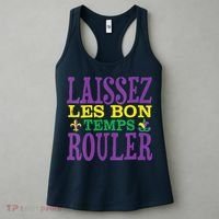 Womens Laissez Les Bons Temps Rouler Mardi Gras Funny Party Costume Women's Tank Top thumb 3