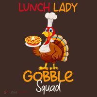 Women Lunch Lady Gobble Squad Thanksgiving Turkey Lunch Lady Beanie thumb 2