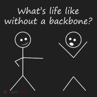 Whats Life Like Without A Backbone Funny Stickfigure Women's Sweatshirt thumb 2