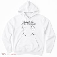 Whats Life Like Without A Backbone Funny Stickfigure Hoodie thumb 0