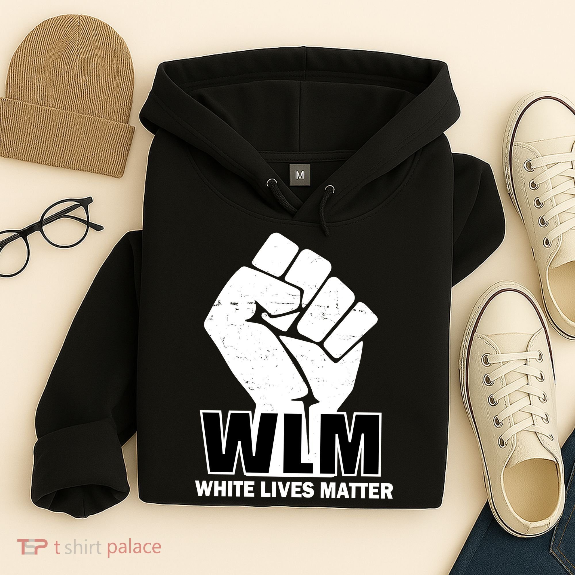 WLM White Lives Matters Fist Hoodie