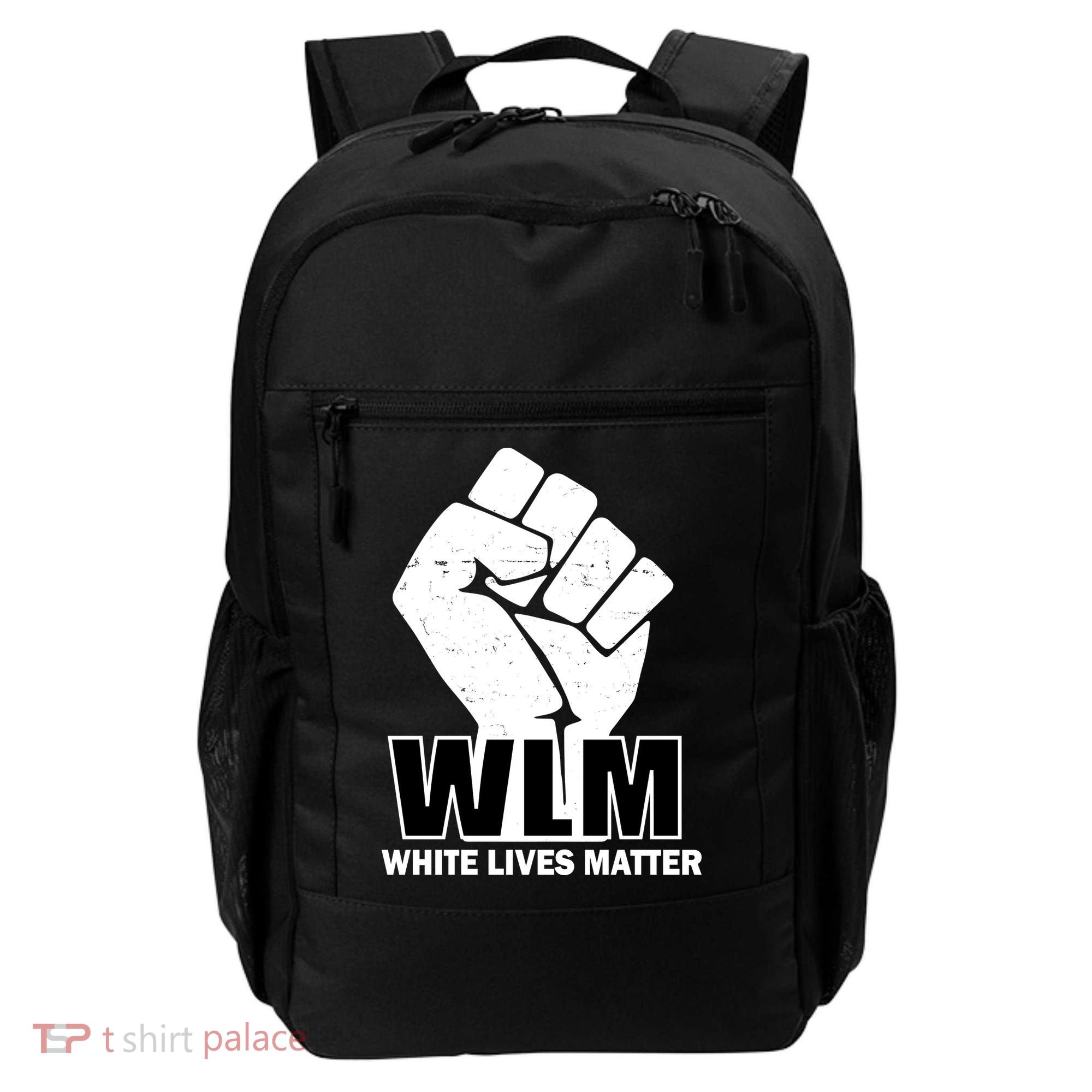 WLM White Lives Matters Fist Backpack