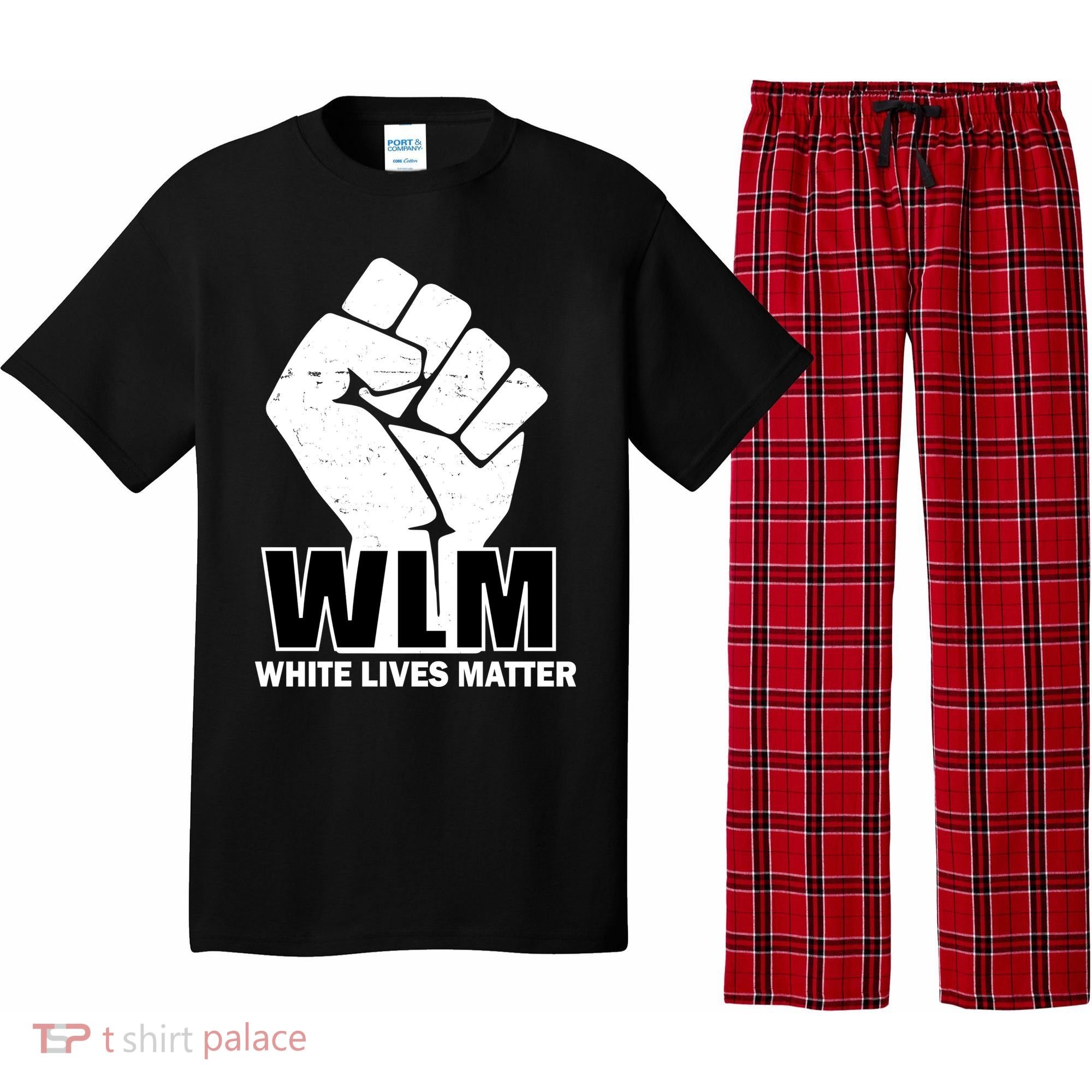 WLM White Lives Matters Fist Pajama Set