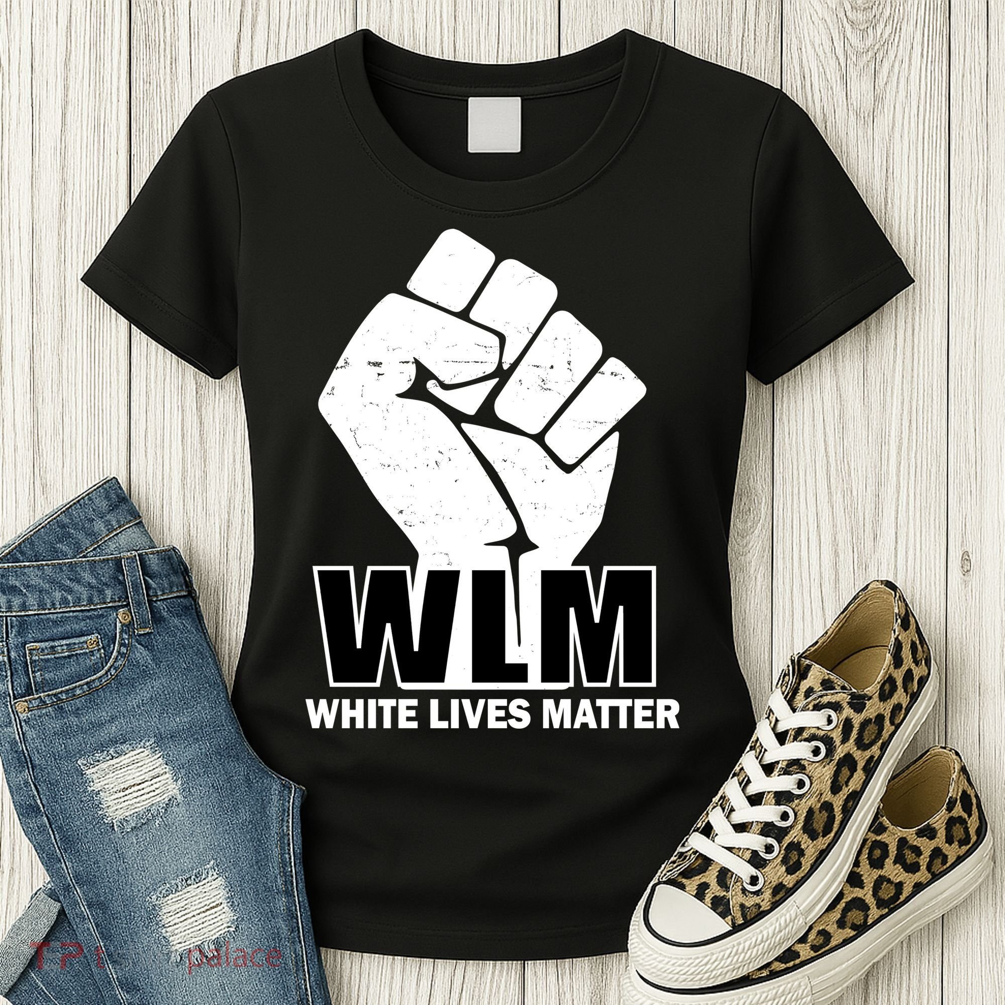 WLM White Lives Matters Fist Women's T-Shirt